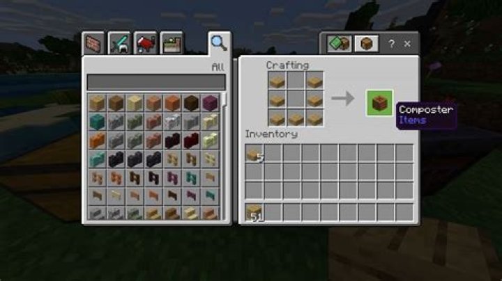 How to make a composter in minecraft java