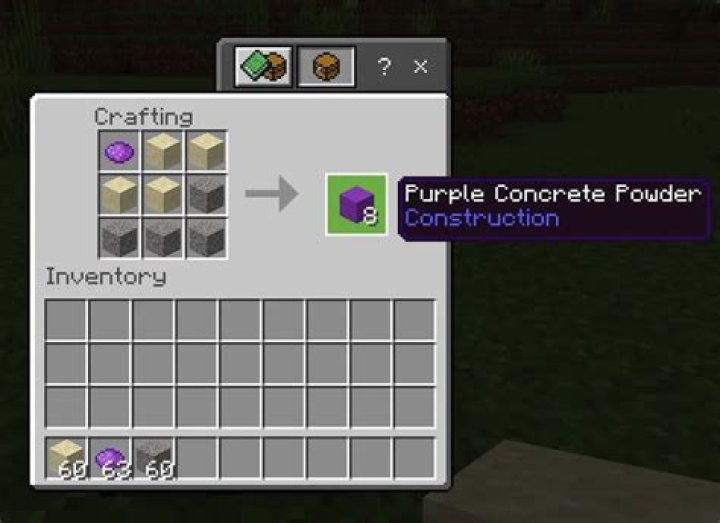 How to make a concrete block in minecraft