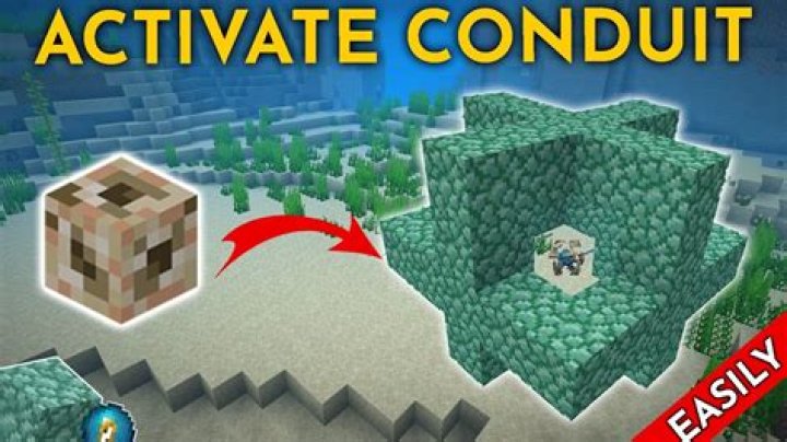 How to make a conduit work in minecraft