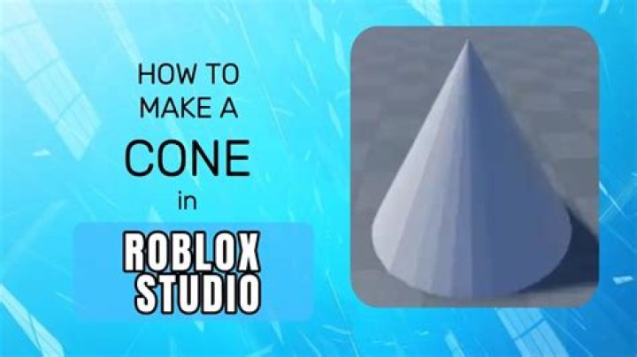 How to make a cone in roblox studio