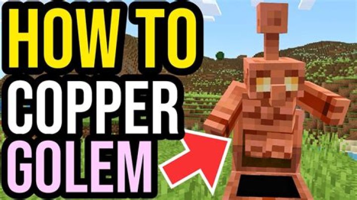 How to make a copper golem in minecraft