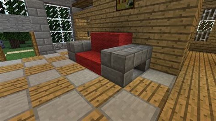 How to make a couch in minecraft mrcrayfish