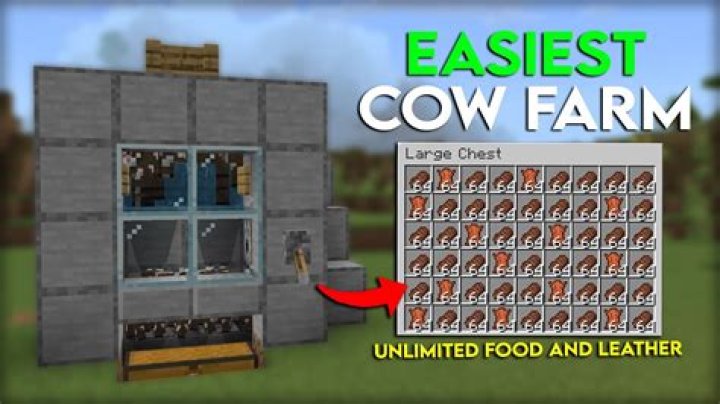 How to make a cow farm in minecraft