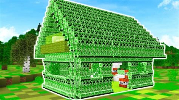 How to make a creeper house in minecraft