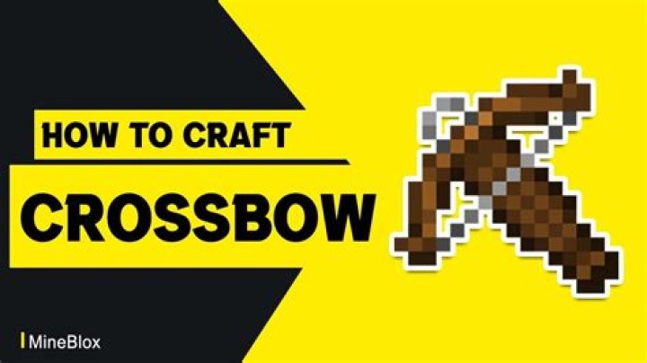 How to make a cross bow in minecraft