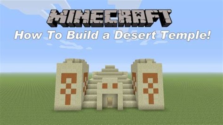 How to make a desert temple in minecraft