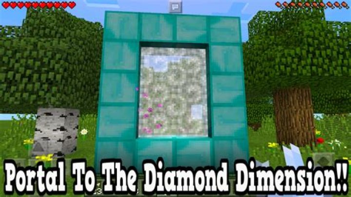 How to make a diamond portal in minecraft