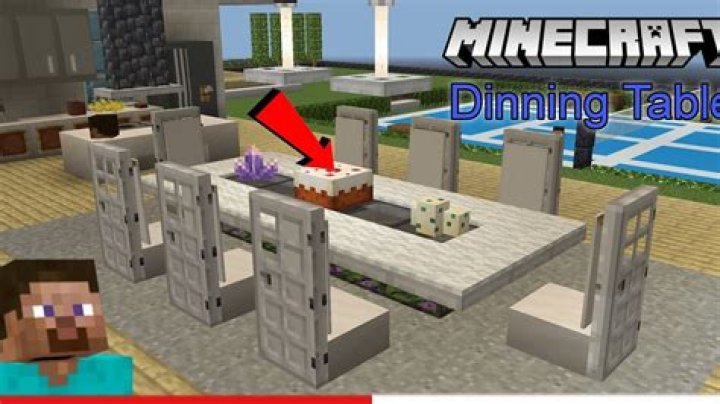 How to make a dining table in minecraft