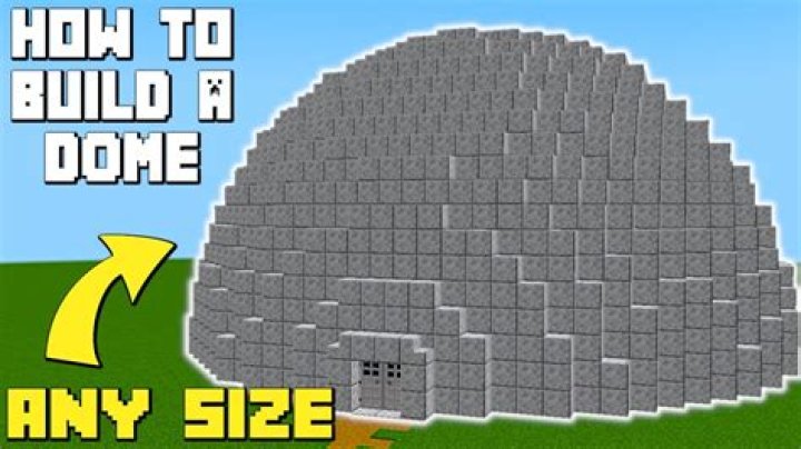 How to make a dome in minecraft worldedit