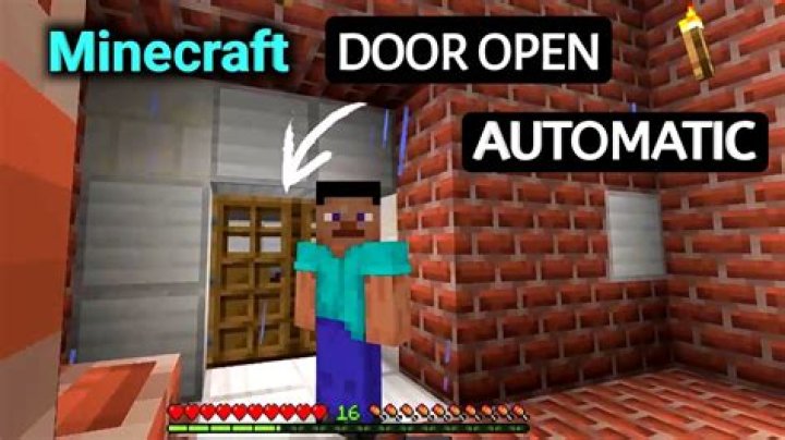 How to make a door lock in minecraft