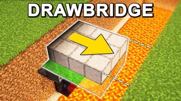 How to make a drawbridge in minecraft pe