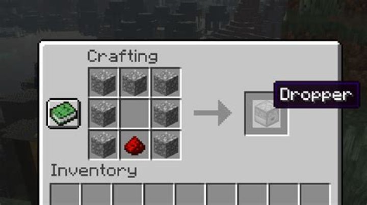 How to make a dropper in minecraft pe