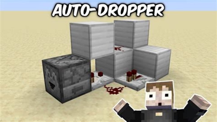How to make a dropper work in minecraft