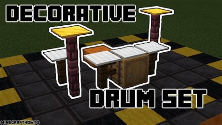 How to make a drum set in minecraft