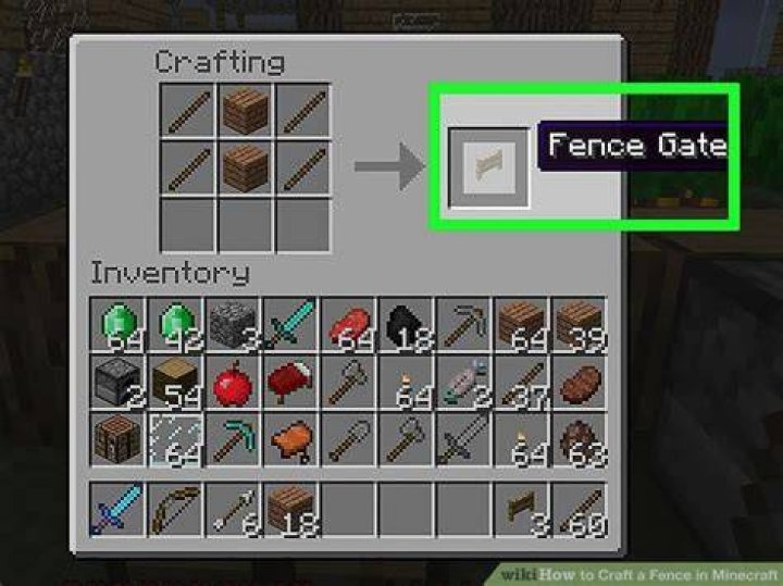 How to make a fence post in minecraft