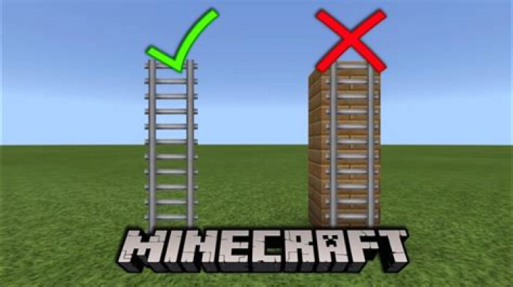 How to make a floating ladder in minecraft