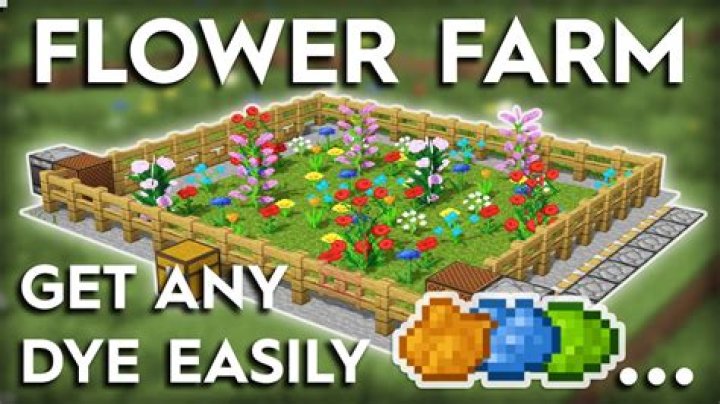 How to make a flower farm in minecraft