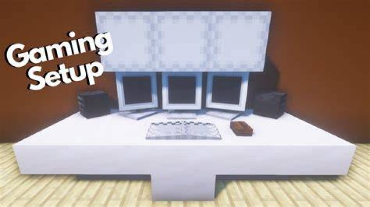 How to make a gaming setup in minecraft