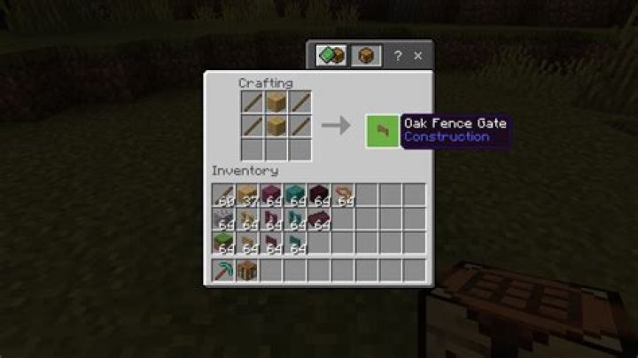 How to make a gate fence in minecraft