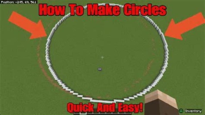 How to make a giant circle in minecraft