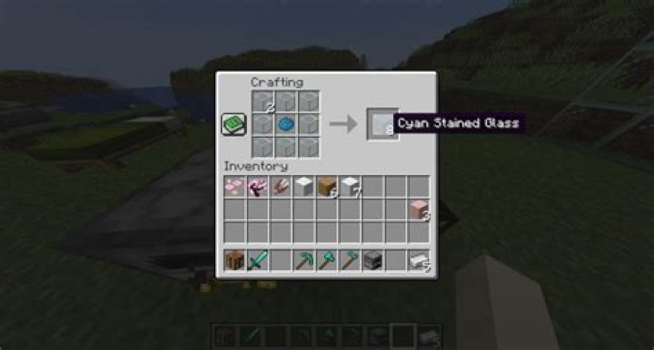 How to make a glass block in minecraft
