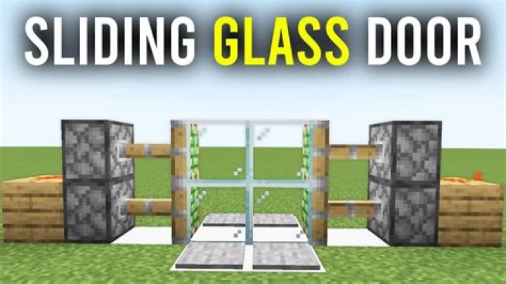How to make a glass door in minecraft