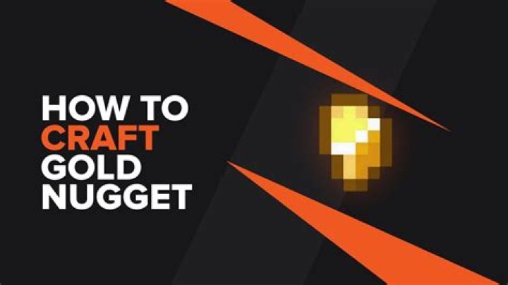 How to make a golden nugget in minecraft