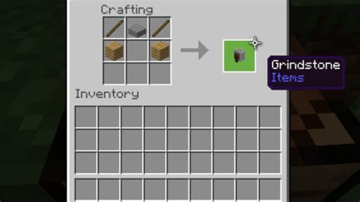 How to make a grind stone in minecraft