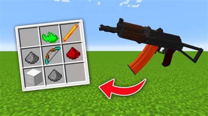 How to make a gun in minecraft pc