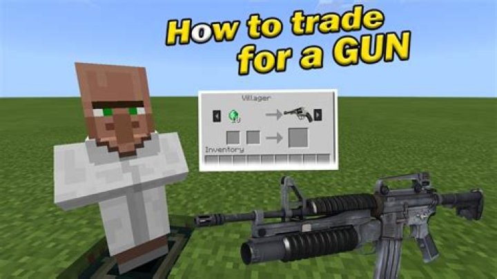 How to make a gun in minecraft pe