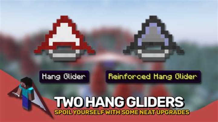 How to make a hang glider in minecraft