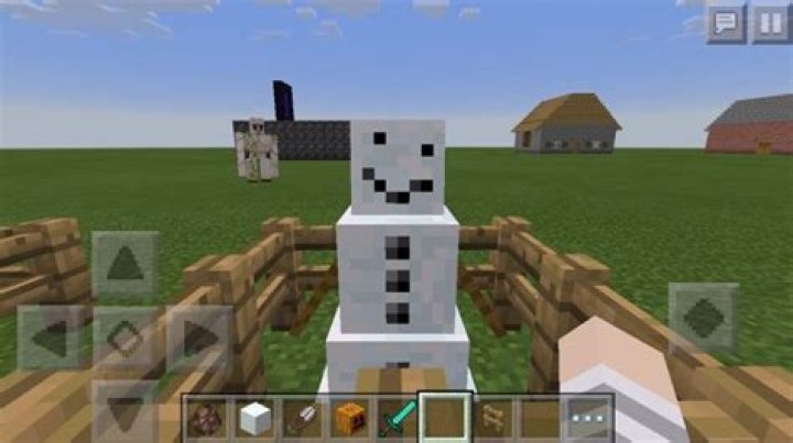 How to make a happy snowman in minecraft