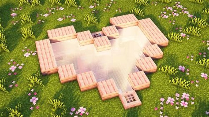 How to make a heart shape in minecraft