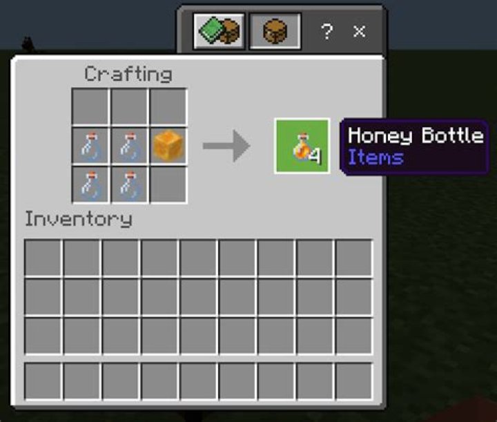 How to make a honey bottle in minecraft