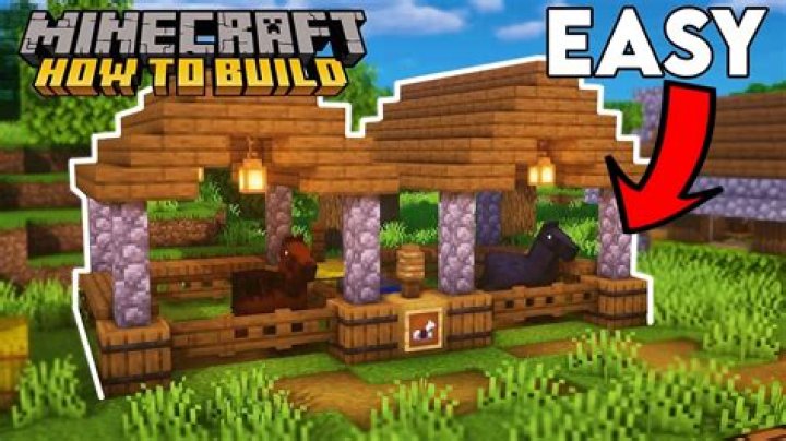 How to make a horse stable in minecraft
