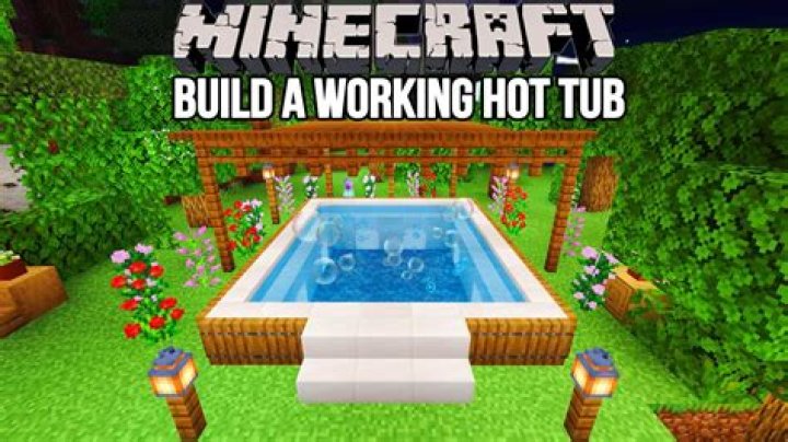 How to make a hot tub on minecraft