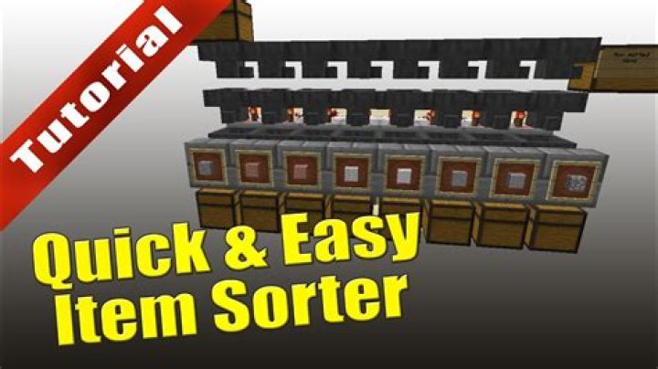 How to make a item sorter in minecraft