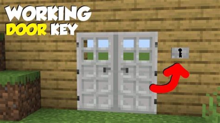 How to make a key door in minecraft