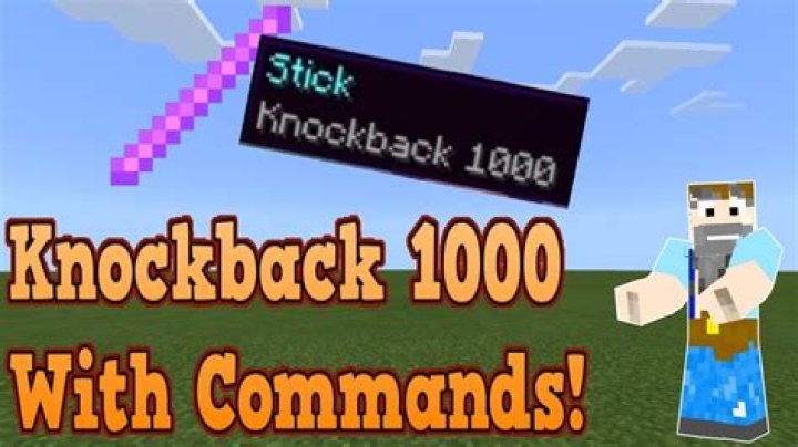 How to make a knockback stick in minecraft