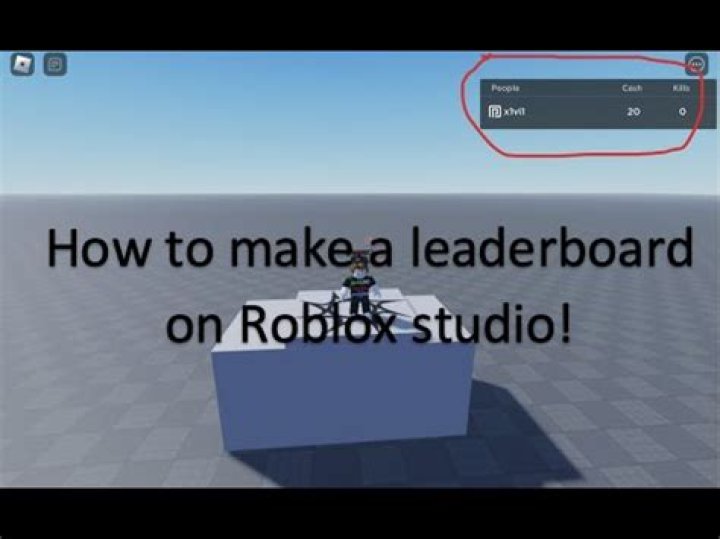 How to make a leaderboard on roblox