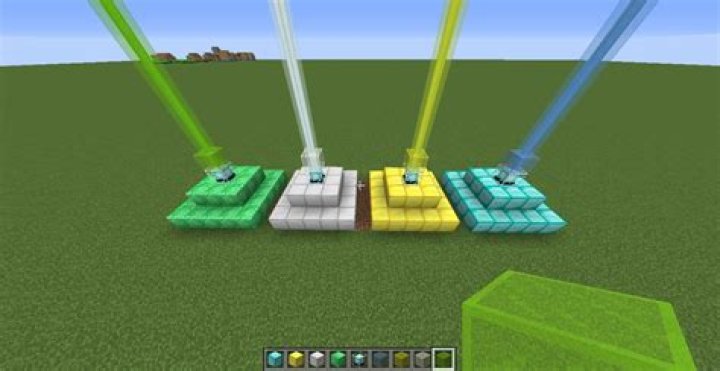 How to make a light beam in minecraft