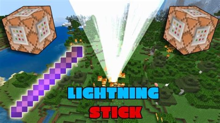 How to make a lightning stick in minecraft