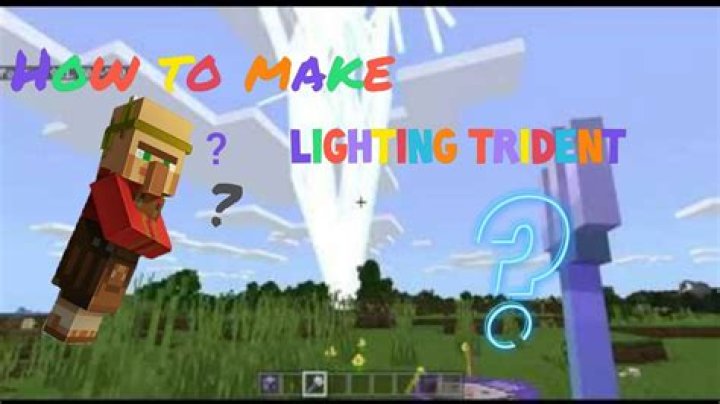 How to make a lightning trident in minecraft