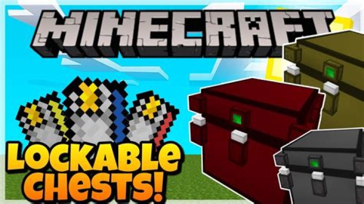 How to make a locking chest in minecraft