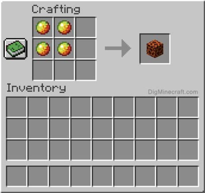 How to make a magma block in minecraft