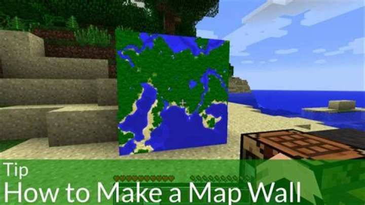 How to make a map wall in minecraft