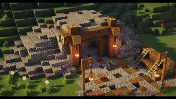 How to make a mine entrance in minecraft