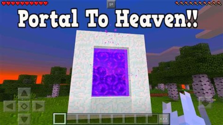 How to make a minecraft portal to heaven