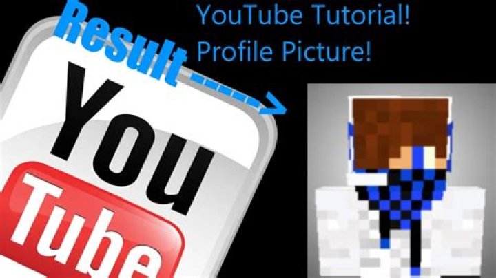 How to make a minecraft youtube profile picture