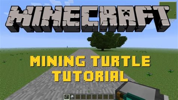 How to make a mining turtle in minecraft